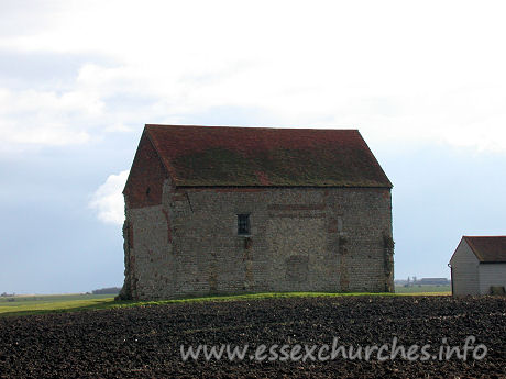 , Bradwell-juxta-Mare% Church - The N side of the chapel, from the entrance to the Othona 
community.
