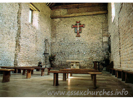 St Peter-on-the-Wall, Bradwell-juxta-Mare  Church - Postcard Copyright - St Peter's Chapel Commitee
Photo by Mick Ball L.R.P.S.