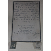 St Mary the Virgin, North Shoebury Church - This stone is dedicated to the Memory of Mrs Olive Kelly. Daughter of Mr William and Mary Budd of Ropley, Hants, who after a lingering disorder, resign'd up her Soul into the hands of her Redeemer, June the 10th 1746 Aetat: 23 === Weep not dear Friends, But for your Sins, In peace I do remaine. Weep not for me: Christ sett me free, From Sorrow, Grief and Pain.