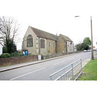 Holy Trinity, Southchurch Church - This image shows the further extension by F.C. Eden, between 1931 and 1932, when the chancel was extended eastwards. This greatly extended the length of the church, but it is clear from the yellow brickwork that further enlargement was planned, but never achieved.