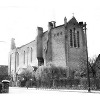 St Erkenwald, Southend-on-Sea Church - St Erkenwald's church from the southeast.
This church first began to intrigue me when I was about four 
years old. I never got to see the inside of it properly. It was made redundant 
also when I was about four!! It intrigued me so much, that I eventually created 
a whole website to preserve it in cyberspace.
The church itself was eventually demolished in 1995. For more 
on this church, see:

www.st-erkenwalds.co.uk

