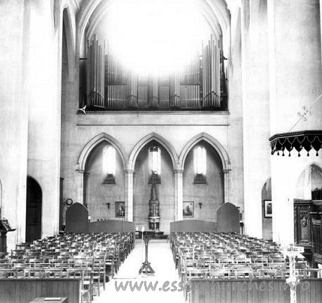 St Erkenwald, Southend-on-Sea Church - Looking west from the Sanctuary.
For more on this church, see:

www.st-erkenwalds.co.uk

