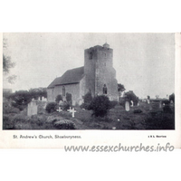 St Andrew, South Shoebury Church - Postcard - The IXL Series