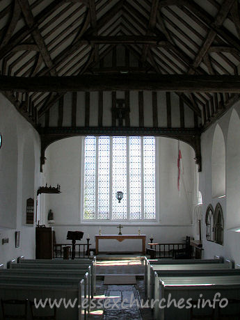 St Mary the Virgin, Tilty Church - This picture cannot do this church justice. The first thing 
that hits you as you walk inside is how open, spacious and light it is inside. I 
urge you to go and visit this one if you get a chance. It is simply beautiful. 
If you do go, remember to sign the guestbook. In the fight against the Stansted 
Airport expansion, it is important to show that churches are in constant use.
