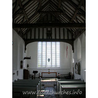 St Mary the Virgin, Tilty Church - This picture cannot do this church justice. The first thing 
that hits you as you walk inside is how open, spacious and light it is inside. I 
urge you to go and visit this one if you get a chance. It is simply beautiful. 
If you do go, remember to sign the guestbook. In the fight against the Stansted 
Airport expansion, it is important to show that churches are in constant use.
