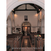 St Helen & St Giles, Rainham Church - Looking west from the chancel.

