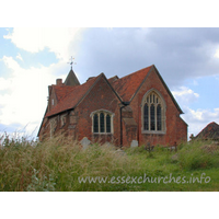All Saints, East Horndon Church - Just North of the Southend Arterial Road (A127), atop a hill, stands this lovely red brick church. Despite its prominent position, patrons of the nearby Halfway House pub are oblivious to its existence, as it is hidden by greenery.