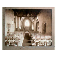 All Saints, East Horndon Church - Not a postcard, but a shot of an original image within the church itself.