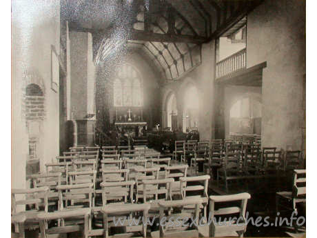 All Saints, East Horndon Church - Not a postcard, but a shot of an original image within the church itself.