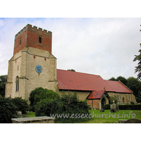 All Saints, Dovercourt Church - Apart from the top of the tower, and the S porch, the exterior of the church is entirely plastered, with pebbledash.