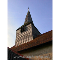St Mary, Aythorpe Roding Church - The church sports a C15 belfry with broach spire.