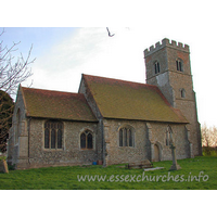 St Botolph, Beauchamp Roding Church - The nave is C14, whilst the chancel and W tower are C15.