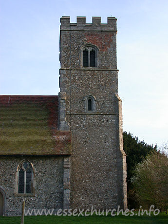 , Beauchamp%Roding Church - We reached Beauchamp Roding towards the end of an afternoon in which I had planned to 'do' all of the Rodings. The tower seen in this image is fortunate to still be standing. When Pevsner first visited this church, it was in an extremely precarious state.