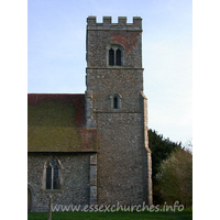 St Botolph, Beauchamp Roding Church - We reached Beauchamp Roding towards the end of an afternoon in which I had planned to 'do' all of the Rodings. The tower seen in this image is fortunate to still be standing. When Pevsner first visited this church, it was in an extremely precarious state.