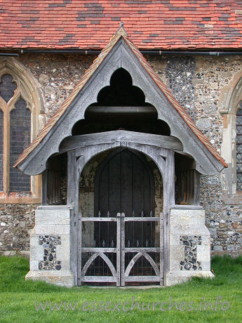 , Beauchamp%Roding Church - South porch.