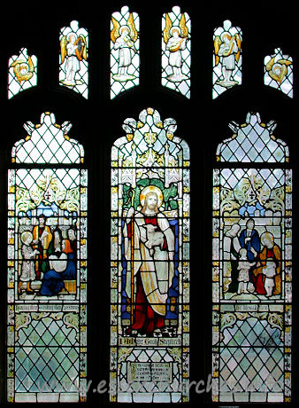 St Andrew, Hornchurch Church - I am the Good Shepherd. Glass from the S aisle.