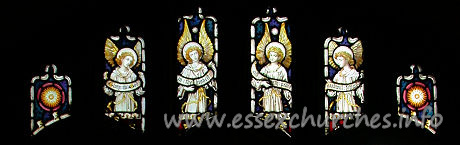 St Andrew, Hornchurch Church - Glass from the S aisle.