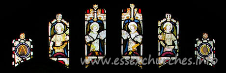 St Andrew, Hornchurch Church - Glass from the S aisle.
