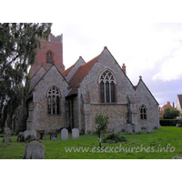 St Michael, Thorpe Le Soken Church - With the sole exception of the early C16 tower, St Michael's was built in 1876, to the design of William White. White also designed Langdon Hills new church (also 1876), though it is difficult to see many similarities here.