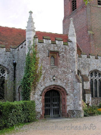 St Michael, Thorpe Le Soken Church - This porch strikes me as an attempt to erect a scaled down version of a porch similar to that at Thaxted. Certainly rather impressive for the build date.