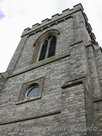 St Germain, Bobbingworth Church - The tower, of white brick, was completed in 1841.