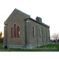 All Saints, South Fambridge Church - This yellow brick building is a simple chapel. It consists of a nave and chancel only. All windows are lancet style.