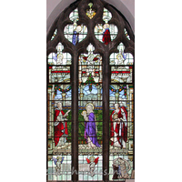 St Alban, Westcliff-on-Sea Church - 


This window, which is situated on the south side of the Lady 
Chapel depicts the presentation of the baby Jesus at the temple. 
The figures [l to r] are: Simeon, The Virgin and Child, Joseph 
and Anna. 
This window was given in memory of Rev'd Charles Henry Rogers, 
Vicar 1906-1929, by his friends and congregation. 
Rev'd Rogers is depicted kneeling in prayer at the bottom 
right hand corner of the window.



