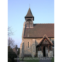 St Catherine, Wickford Church - The belfry houses two medieval bells. They are now only rung in a stationary position, one above the other.