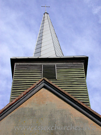 St Margaret, Stanford Rivers Church - The belfry, typical of so many Essex churches.

