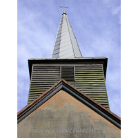 St Margaret, Stanford Rivers Church - The belfry, typical of so many Essex churches.

