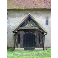 St Margaret, Stanford Rivers Church - The N porch, late C15, now blocked, to accommodate the N 
church vestry.

