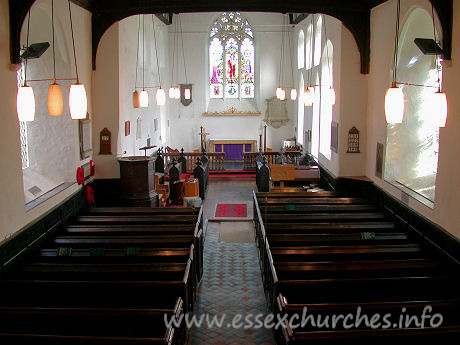 St Margaret, Stanford Rivers Church - View from W gallery.

