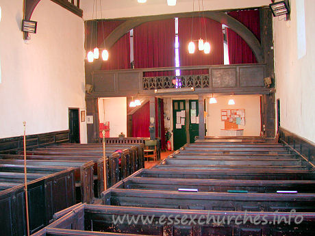 , Stanford%Rivers Church - Looking W towards the gallery.

