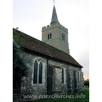 All Saints, Barling Church - View from Northeast. You can just make out the sealed up North 
Door from this shot.

