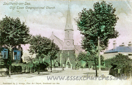Clifftown Congregational, Southend-on-Sea  Church - 


Published by J. Adams, Fine Art Depot, Southend-on-Sea.
