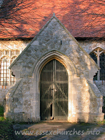 St Peter, Paglesham Church - 


This porch was built during a 19th century restoration.


