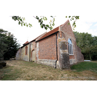 St Mary, Mundon Church - 



The south wall here shows the 
blocked S chapel archway, and the brick window, both dated early C16.