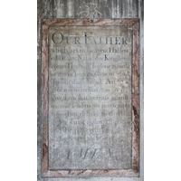 St Mary, Mundon Church - 



A wall painting of The Lord's Prayer.



