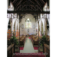 St Mary (New Church), Mistley  Church - Looking W from the chancel, one can see how light the clerestory really does make this church.


