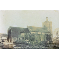 Holy Cross, Felsted Church - Postcard by Aeroplane Publishing Company.



