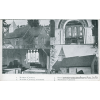 All Saints, Sutton Church - An undated postcard.