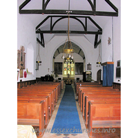 St Lawrence, Bradfield Church - 


Inside, St Lawrence allows one to forget about the cemented 
exterior. This full-length shot shows the true extent of the church.












