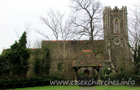 St James, West Tilbury Church - 


Placed at the 
top of a hill overlooking the Thames, St James is another private residence. It 
is, however, a smart looking one, and is still easily visible from the passing 
road. The church is essentially C14, with a later West tower.











