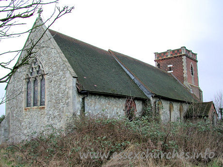 All Saints, North Benfleet Church - 


Sadly, All Saints church was 
declared redundant in the latter half of the 1990s. I am currently unaware of 
its destiny.












