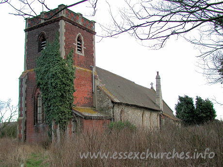 All Saints, North Benfleet Church - 


The interior of the belfry is, despite outward appearances, of 
wooden construction.













