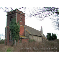 All Saints, North Benfleet Church - 


The interior of the belfry is, despite outward appearances, of 
wooden construction.













