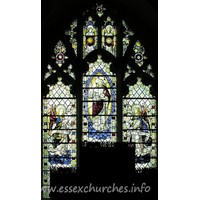 St Mary the Virgin, Great Bardfield Church - Partially obscured - this is the E window.
Our Lord In Glory by Mr E Bodley, R.A. - late C19