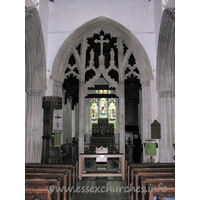 St Mary the Virgin, Great Bardfield Church - The stone screen is one of only three medieval stone screens of this type in the world...the other two being found at nearby Stebbing, and Trondheim in Norway.