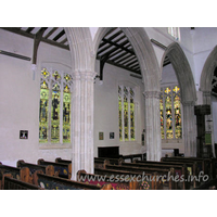 St Mary the Virgin, Great Bardfield Church - The N aisle from the nave.