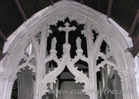St Mary the Virgin, Great Bardfield Church - Closer detail of the screen.